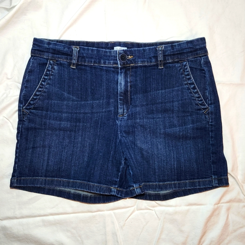 Liz Claiborne Blue Denim Shorts Size‎ 12